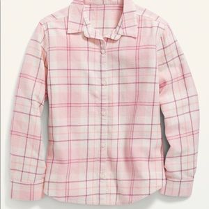 Plaid button down shirt